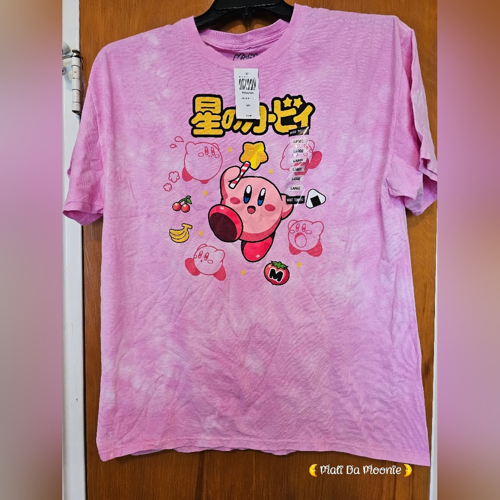 Hot Topic Kirby Shirt - L Pink